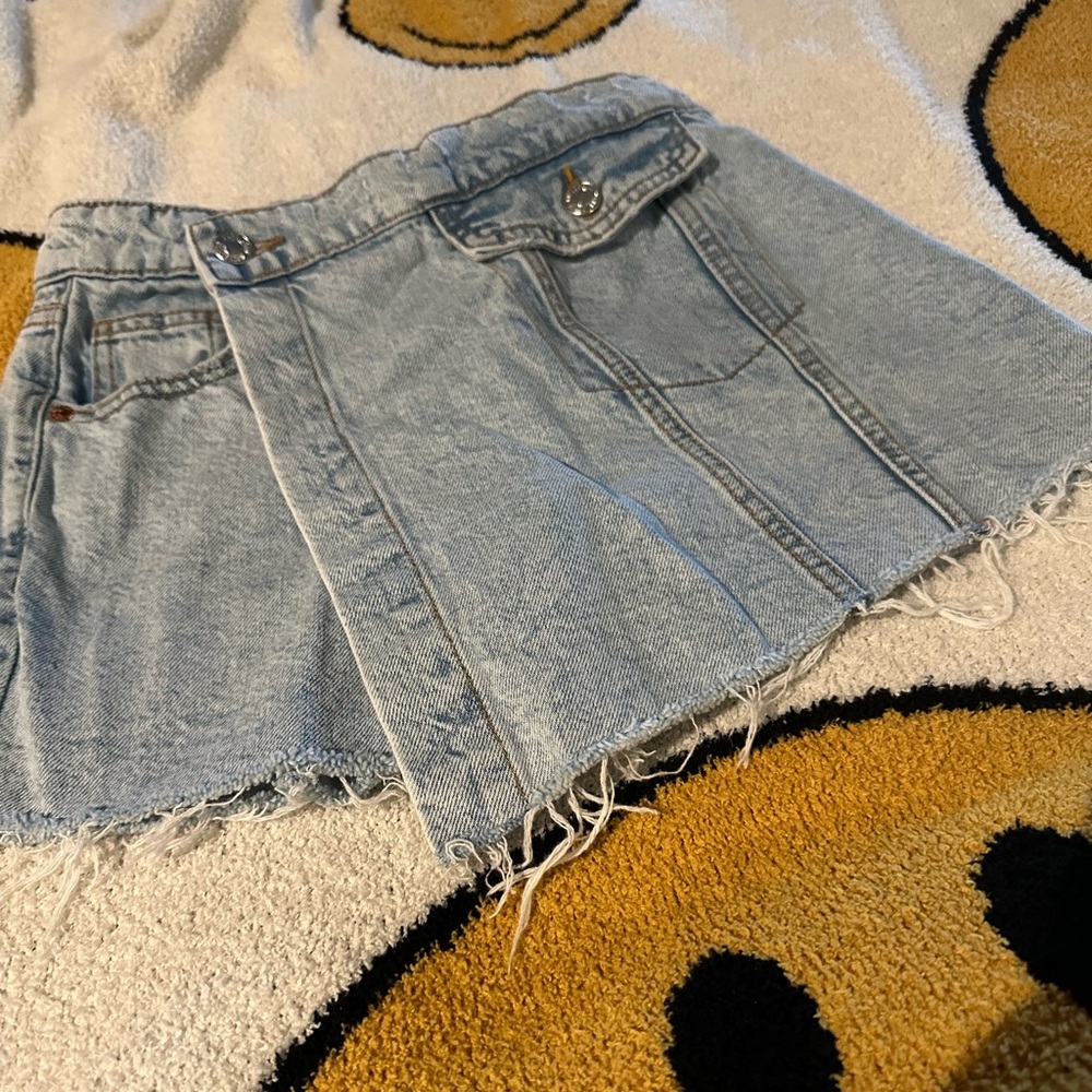 Zara girls denim skort